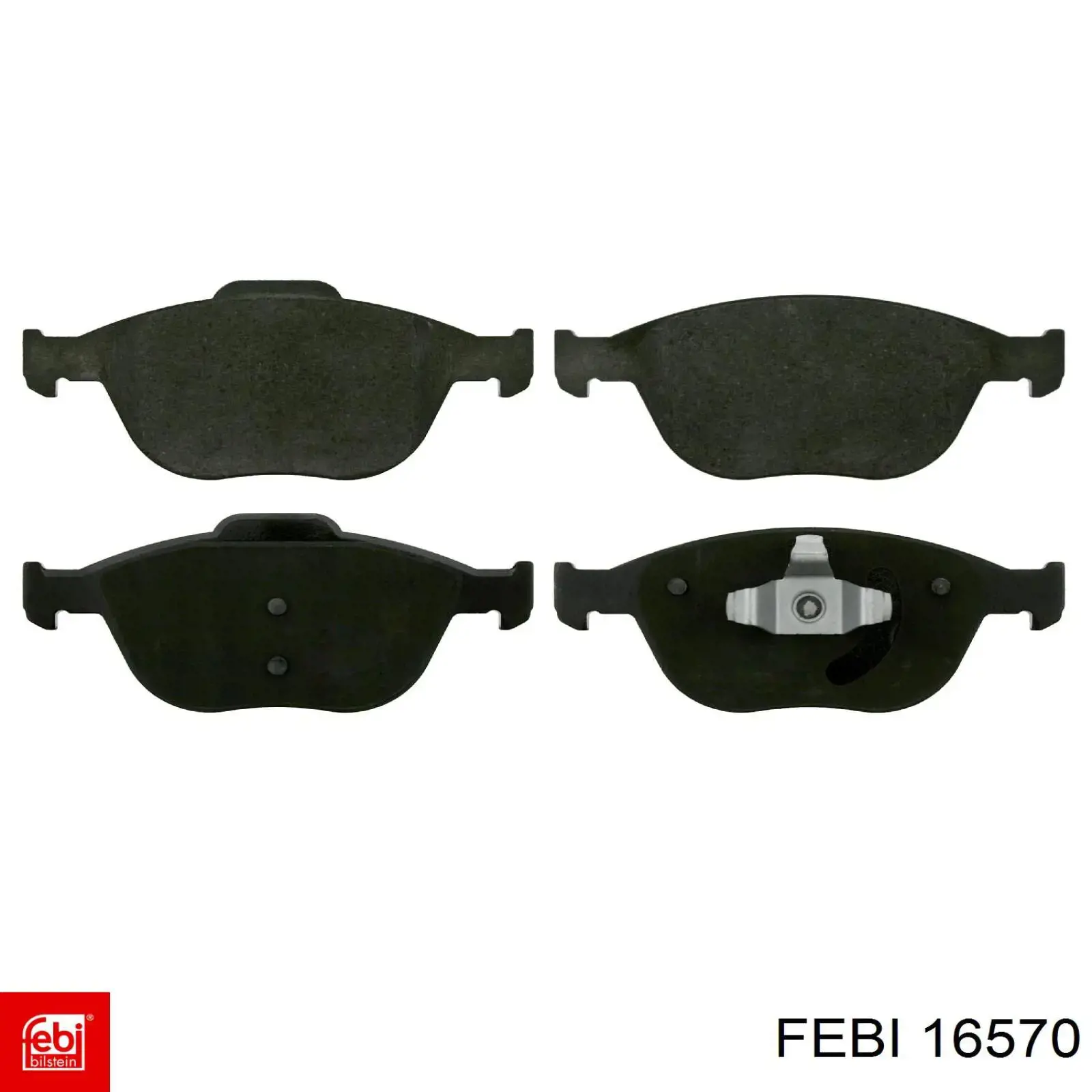 Sapatas do freio dianteiras de disco Febi 16570 preço, a partir de 33,46 USD