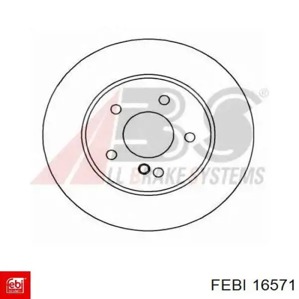 Compre 16571 Febi Sapatas do freio traseiras de disco