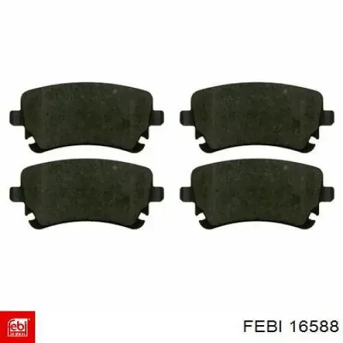 Sapatas do freio traseiras de disco Febi 16588 preço, a partir de 34,52 USD