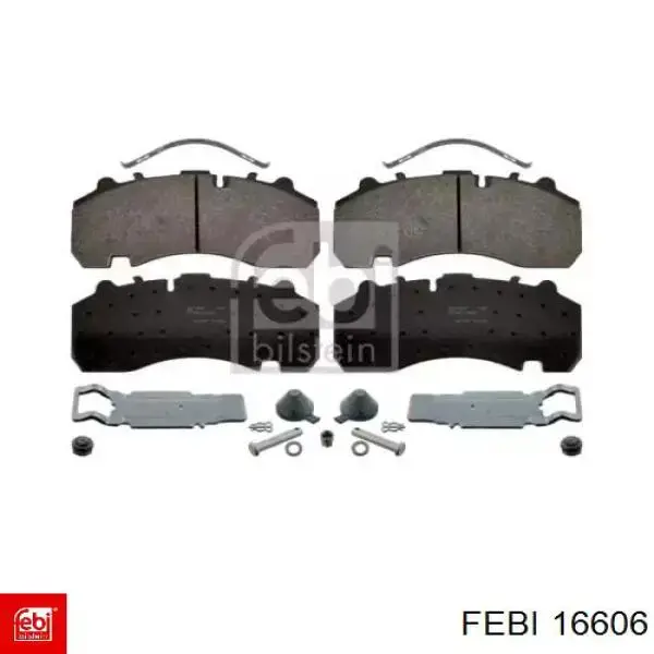 Sapatas do freio traseiras de disco Febi 16606 preço, a partir de 129,38 USD