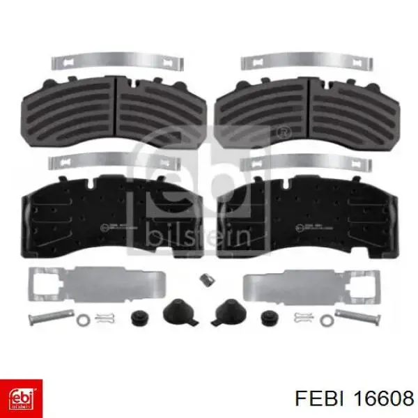 Sapatas do freio traseiras de disco Febi 16608 preço, a partir de 135,48 USD