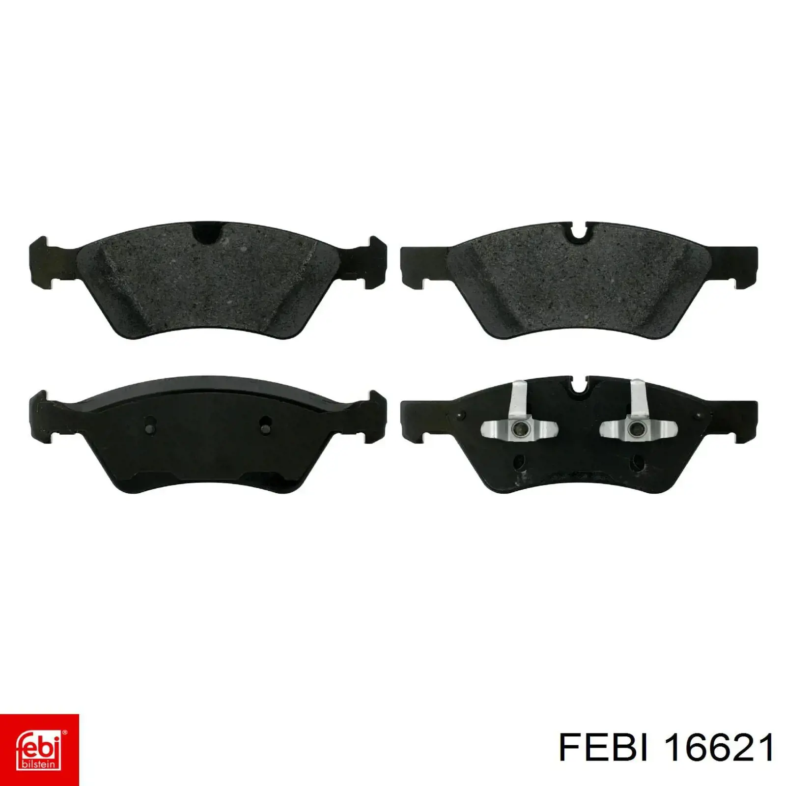 Sapatas do freio dianteiras de disco Febi 16621 preço, a partir de 47,83 USD