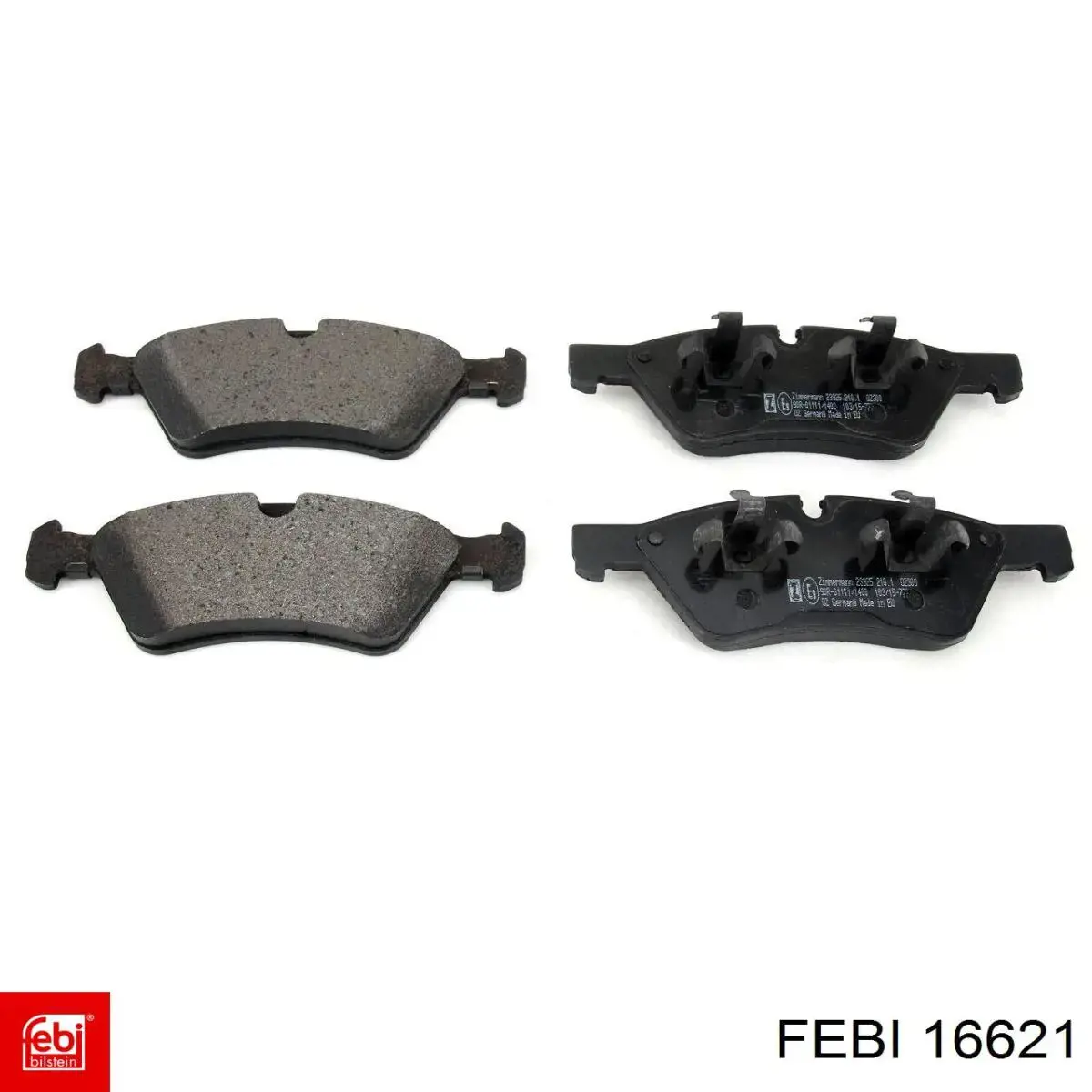 Compre 16621 Febi Sapatas do freio dianteiras de disco