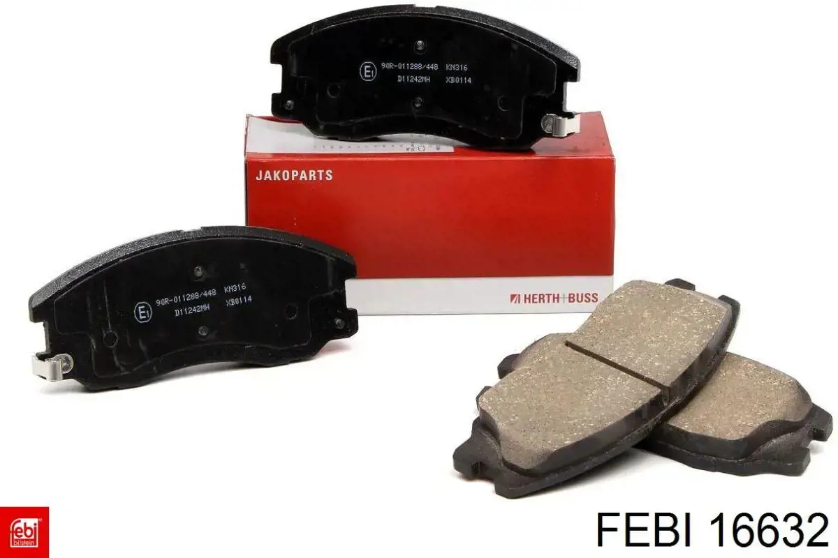 Compre 16632 Febi Sapatas do freio dianteiras de disco