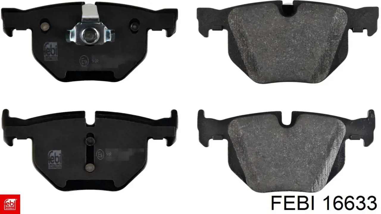 Sapatas do freio traseiras de disco Febi 16633 preço, a partir de 30,88 USD