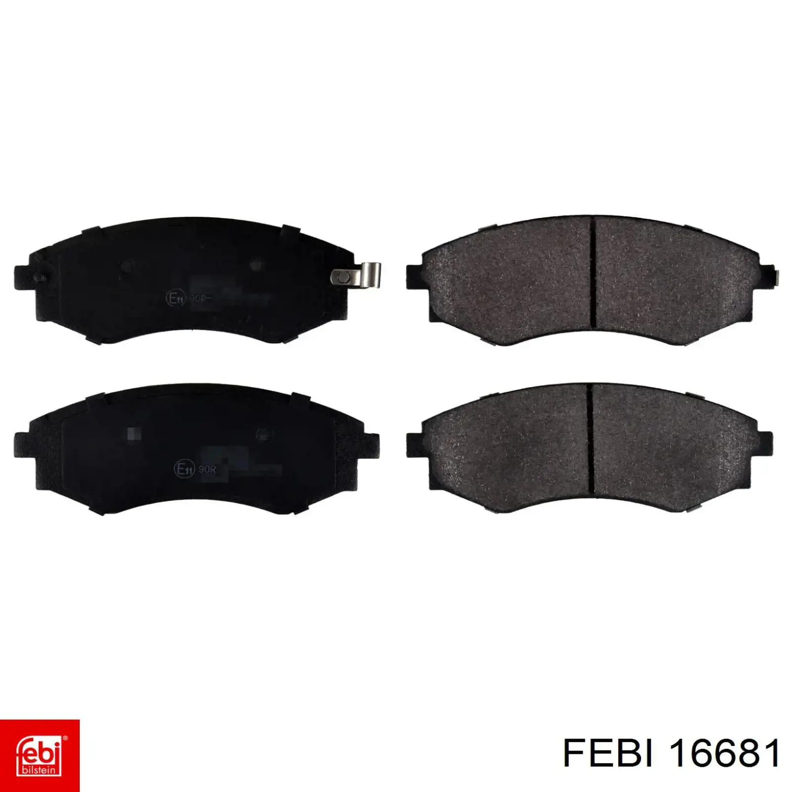 Compre 16681 Febi Sapatas do freio dianteiras de disco