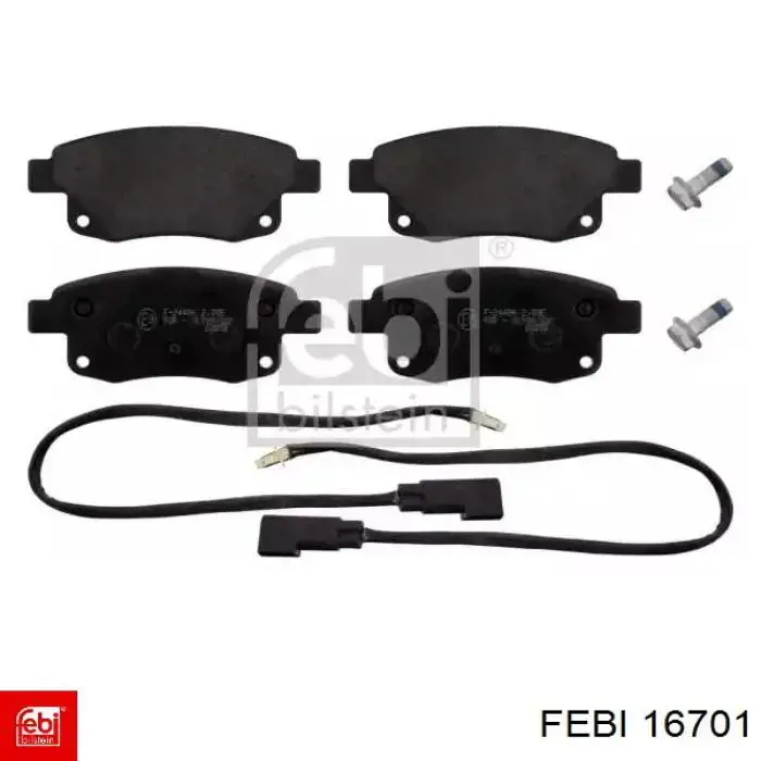 Sapatas do freio traseiras de disco Febi 16701 preço, a partir de 30,17 USD