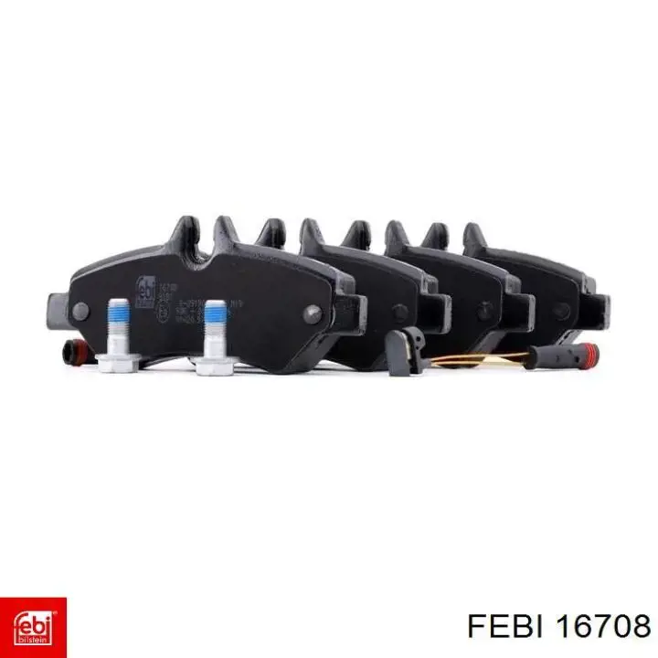 Compre 16708 Febi Sapatas do freio traseiras de disco