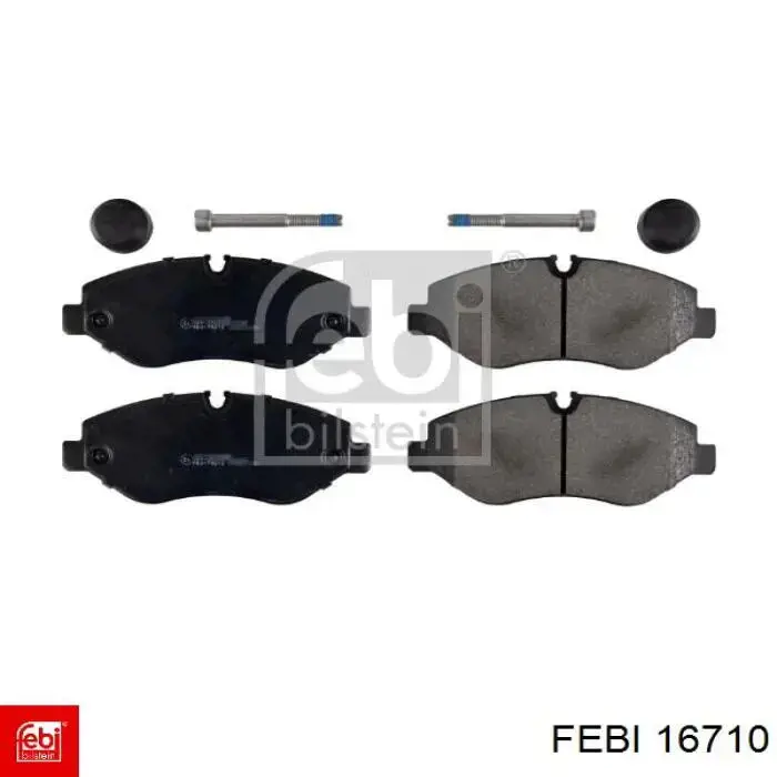 Sapatas do freio dianteiras de disco Febi 16710 preço, a partir de 37,93 USD