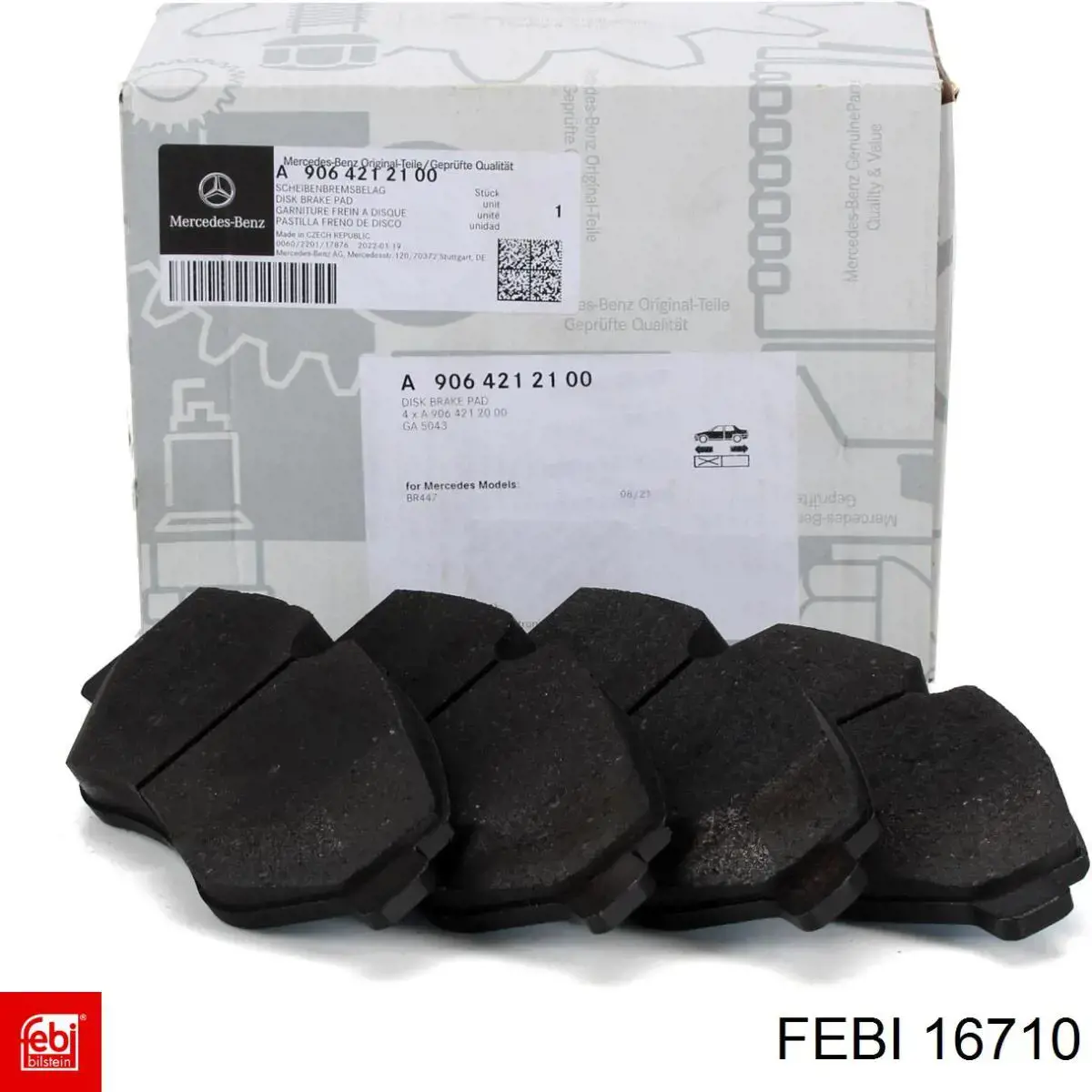 Compre 16710 Febi Sapatas do freio dianteiras de disco