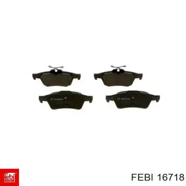 Compre 16718 Febi Sapatas do freio traseiras de disco