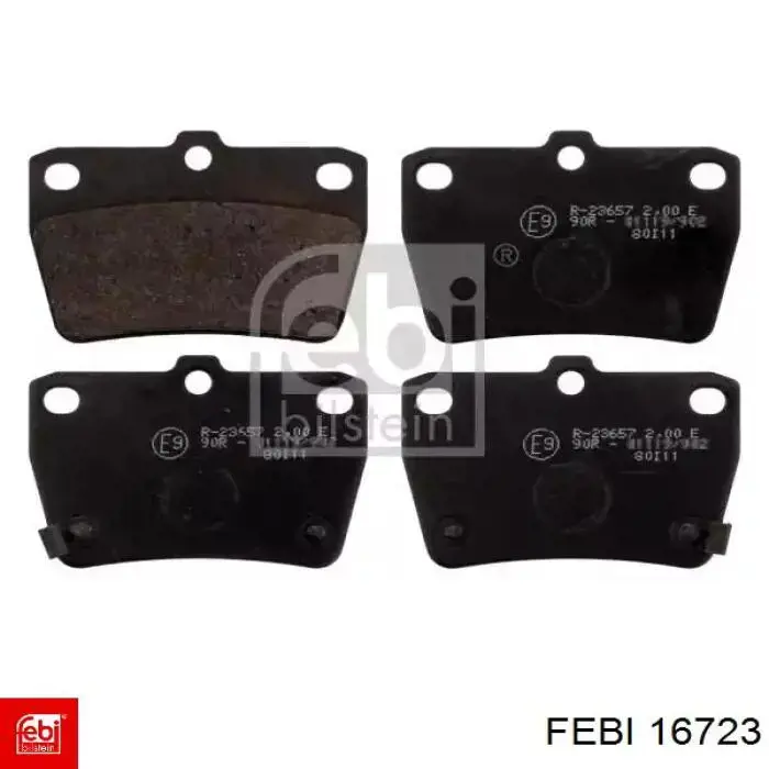 Sapatas do freio traseiras de disco Febi 16723 preço, a partir de 19,63 USD