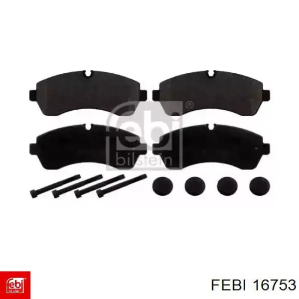 Compre 16753 Febi Sapatas do freio dianteiras de disco