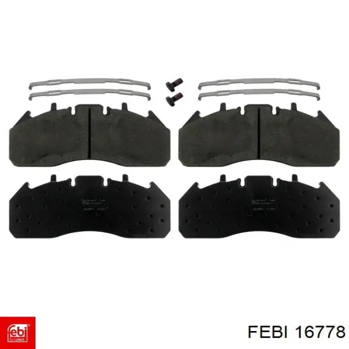 Sapatas do freio dianteiras de disco Febi 16778 preço, a partir de 124,82 USD