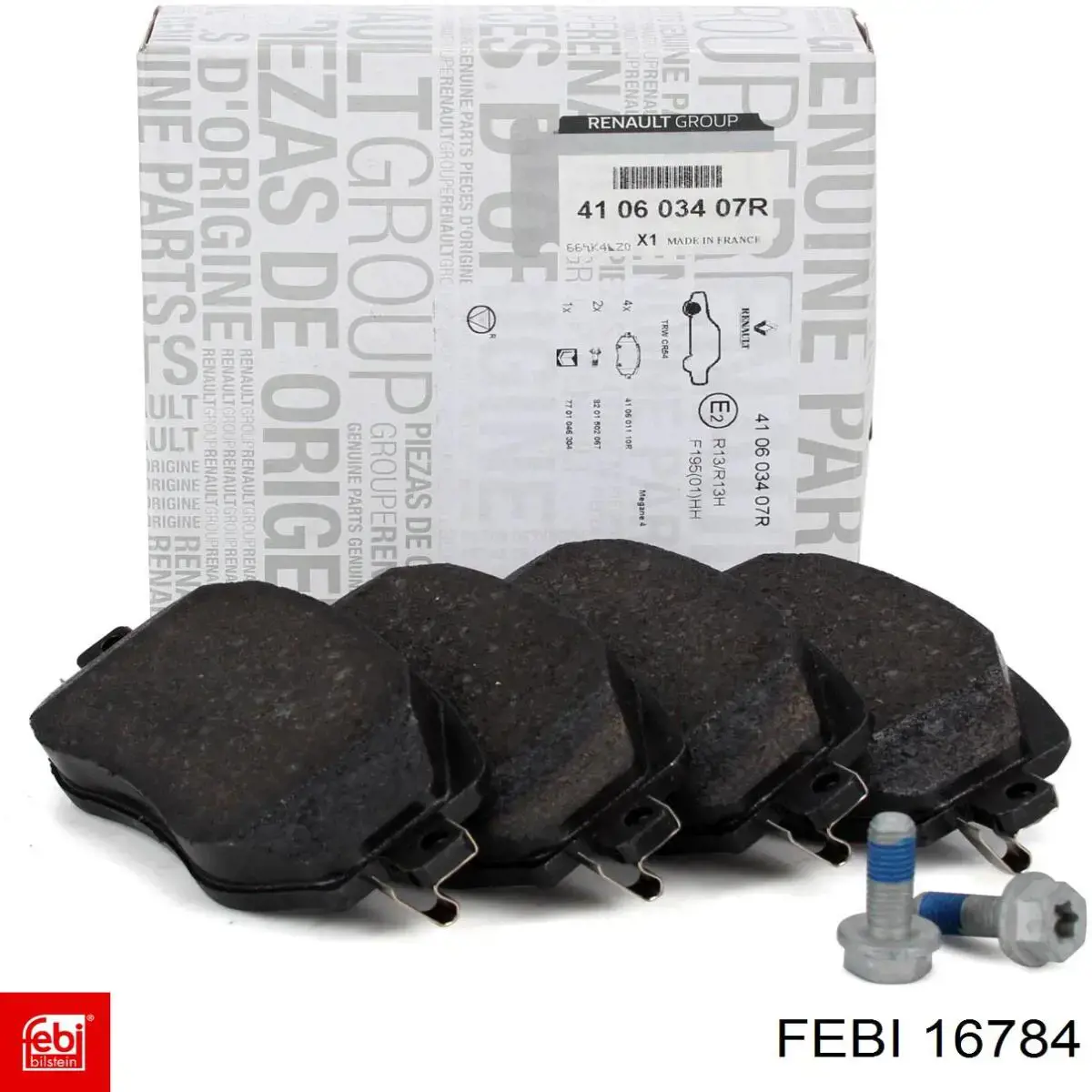 Sapatas do freio traseiras de disco Febi 16784 preço, a partir de 26,90 USD