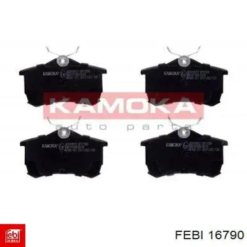 Compre 16790 Febi Sapatas do freio traseiras de disco