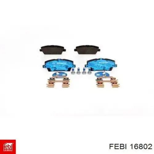 Compre 16802 Febi Sapatas do freio dianteiras de disco