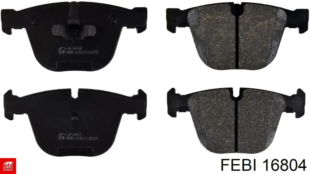 Sapatas do freio traseiras de disco Febi 16804 preço, a partir de 41,81 USD