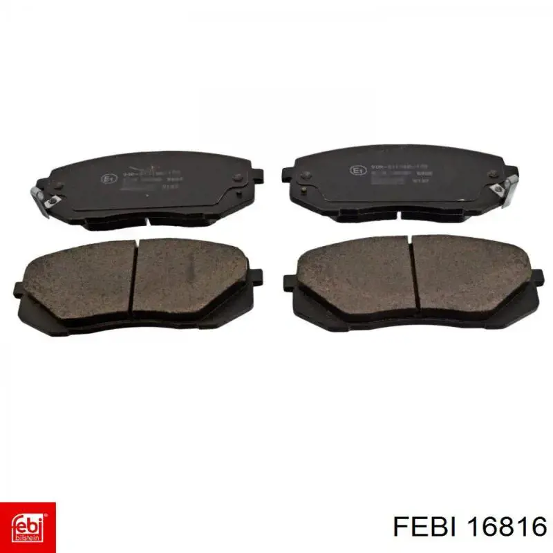 Compre 16816 Febi Sapatas do freio dianteiras de disco