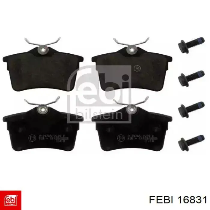 Sapatas do freio traseiras de disco Febi 16831 preço, a partir de 22,91 USD
