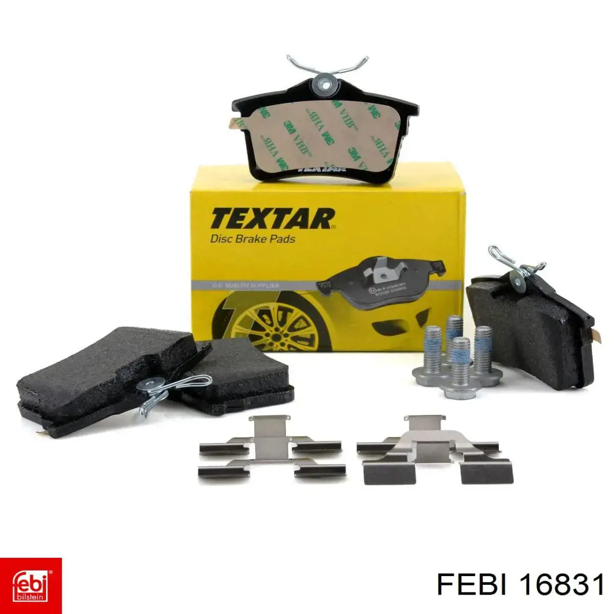 Compre 16831 Febi Sapatas do freio traseiras de disco