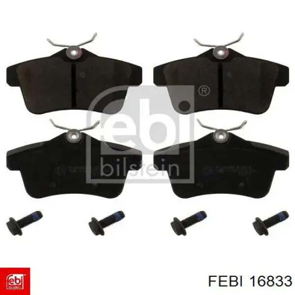 Sapatas do freio traseiras de disco Febi 16833 preço, a partir de 31,25 USD