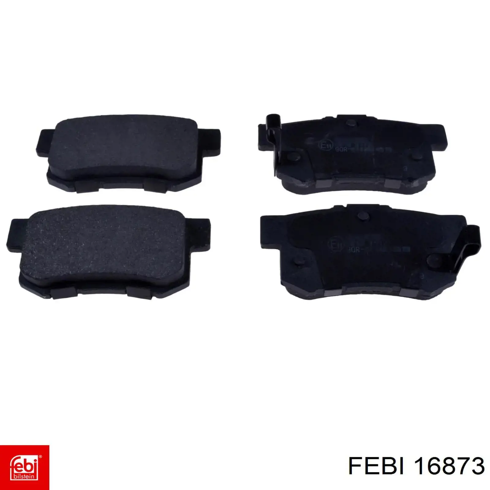 Compre 16873 Febi Sapatas do freio traseiras de disco
