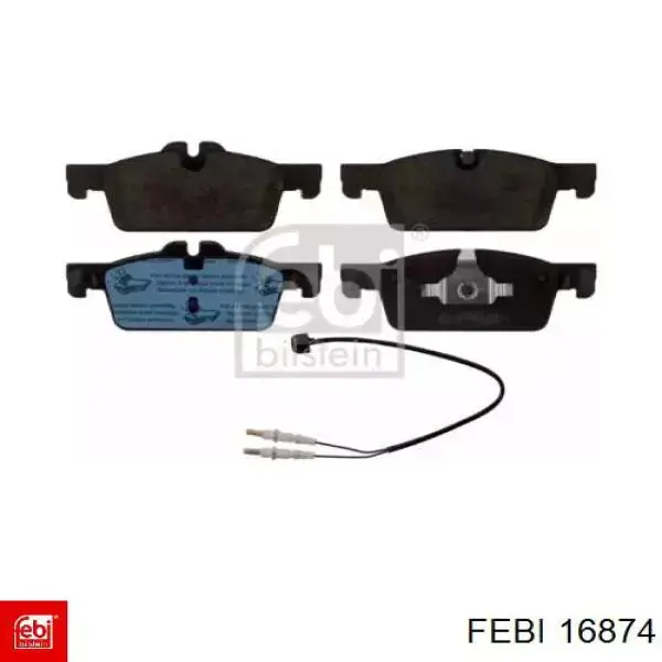 Sapatas do freio dianteiras de disco Febi 16874 preço, a partir de 38,56 USD