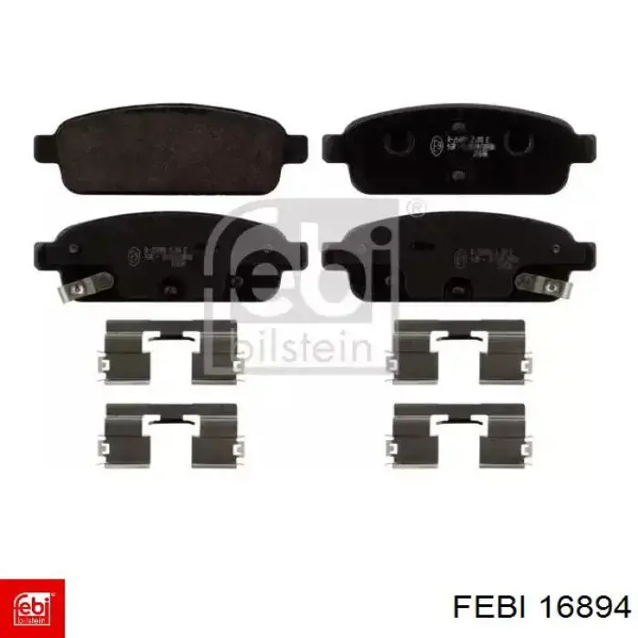 Sapatas do freio traseiras de disco Febi 16894 preço, a partir de 29,37 USD