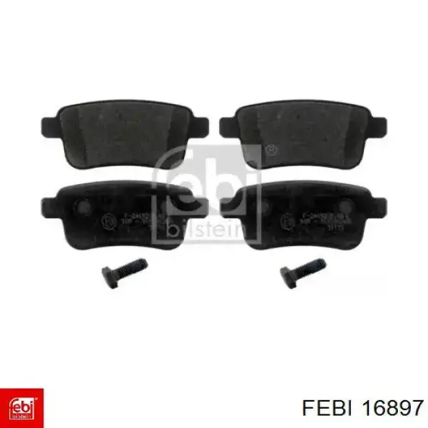 Compre 16897 Febi Sapatas do freio traseiras de disco