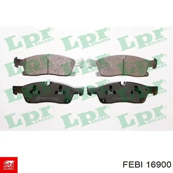 Compre 16900 Febi Sapatas do freio dianteiras de disco