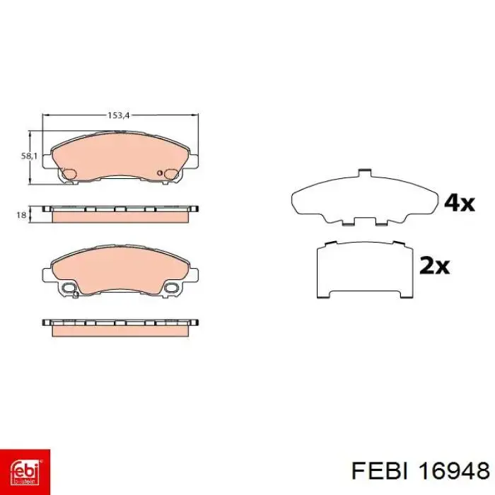 Compre MK530582 Mitsubishi Sapatas do freio dianteiras de disco