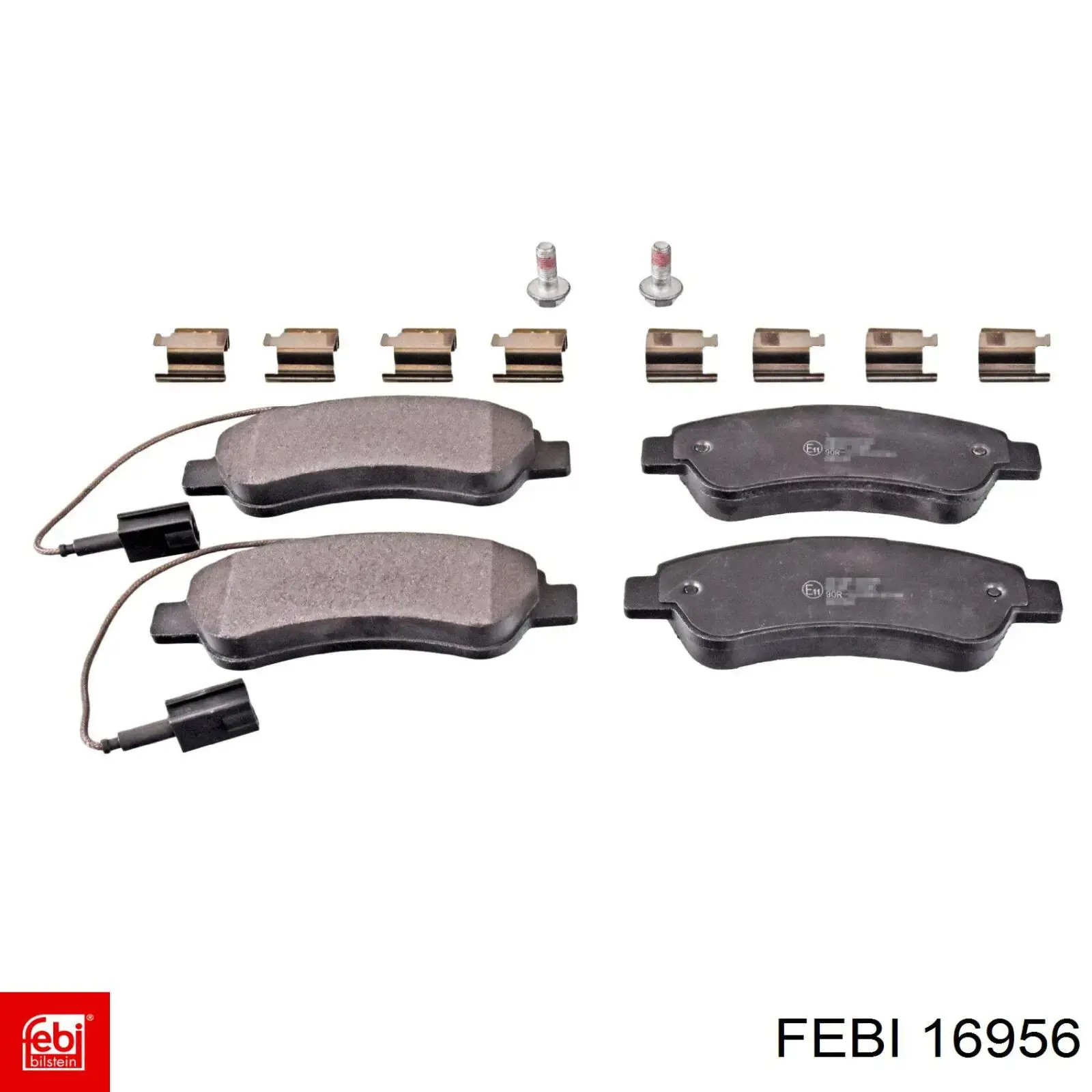 Compre 16956 Febi Sapatas do freio traseiras de disco