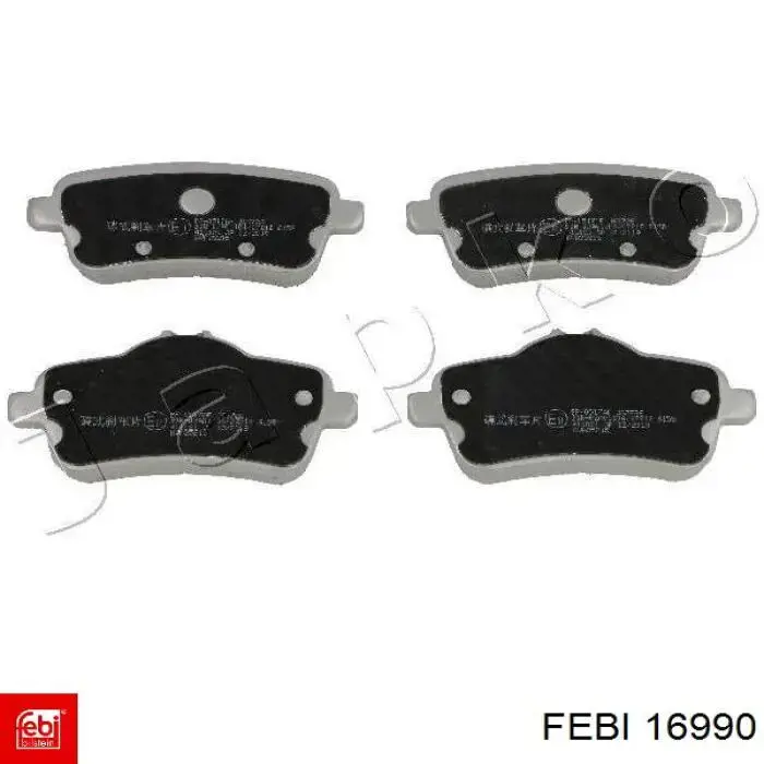 Sapatas do freio traseiras de disco Febi 16990 preço, a partir de 38,41 USD