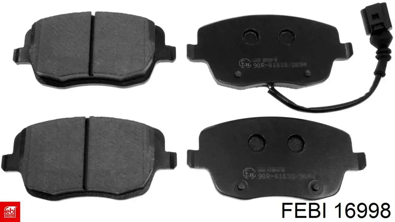 Compre 16998 Febi Sapatas do freio dianteiras de disco