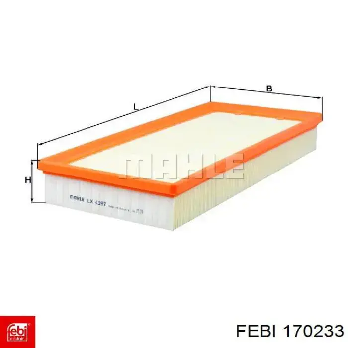 170233 Febi Filtro de ar