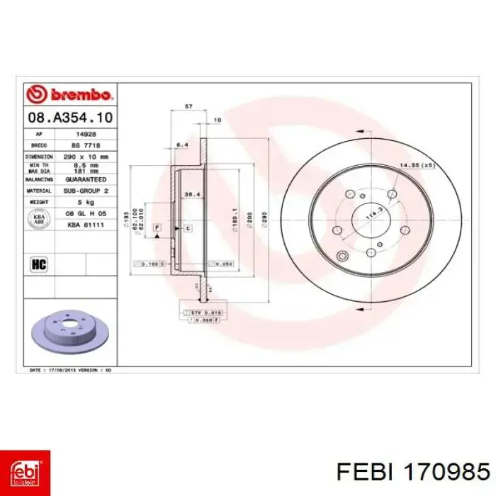 Filtro da Caixa Automática de Mudança Febi 170985 preço, a partir de 25,93 USD