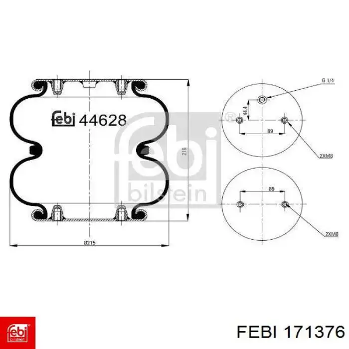 Compre SP556122KP01 Sampa Otomotiv‏ Coxim pneumático (suspensão de lâminas pneumática) do eixo