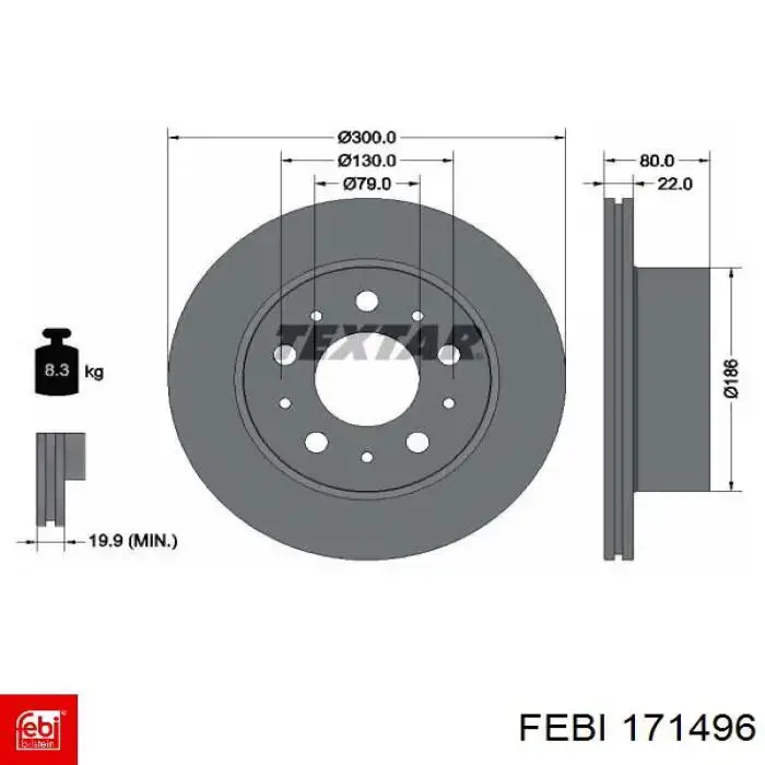 Compre 1612435780 Peugeot/Citroen Disco do freio traseiro