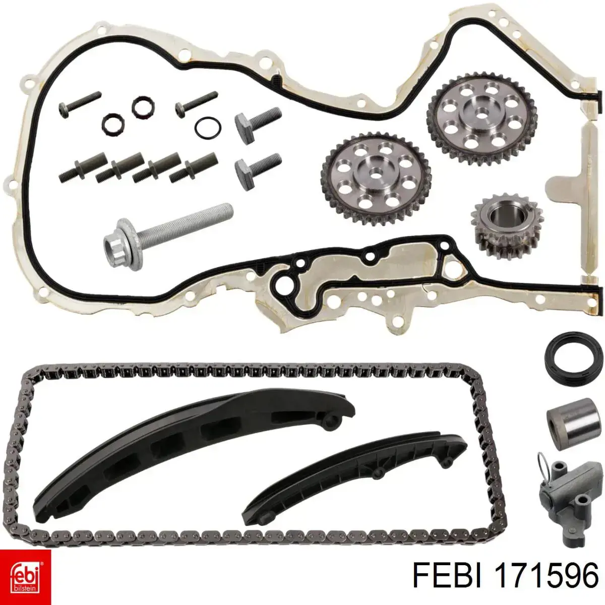 Cadeia do mecanismo de distribuição de gás, kit Febi 171596 preço, a partir de 157,71 USD