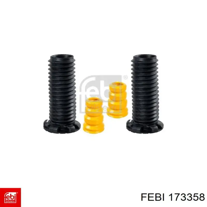 173358 Febi Pára-choque (grade de proteção) de amortecedor dianteiro + bota de proteção