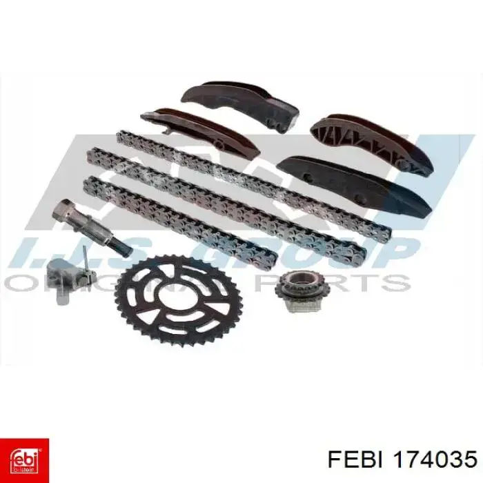 Cadeia superior do mecanismo de distribuição de gás, kit Febi 174035 preço, a partir de 166,16 USD