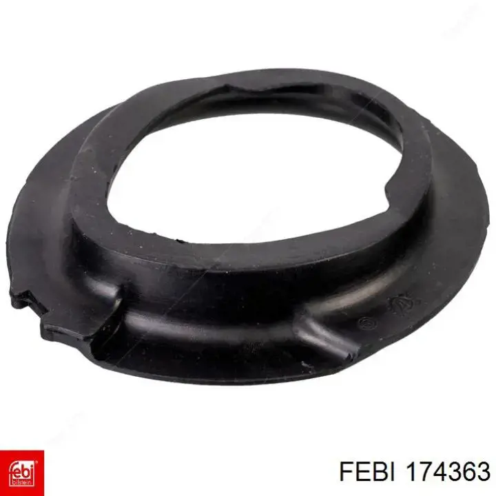 174363 Febi Espaçador (anel de borracha) da mola dianteira inferior