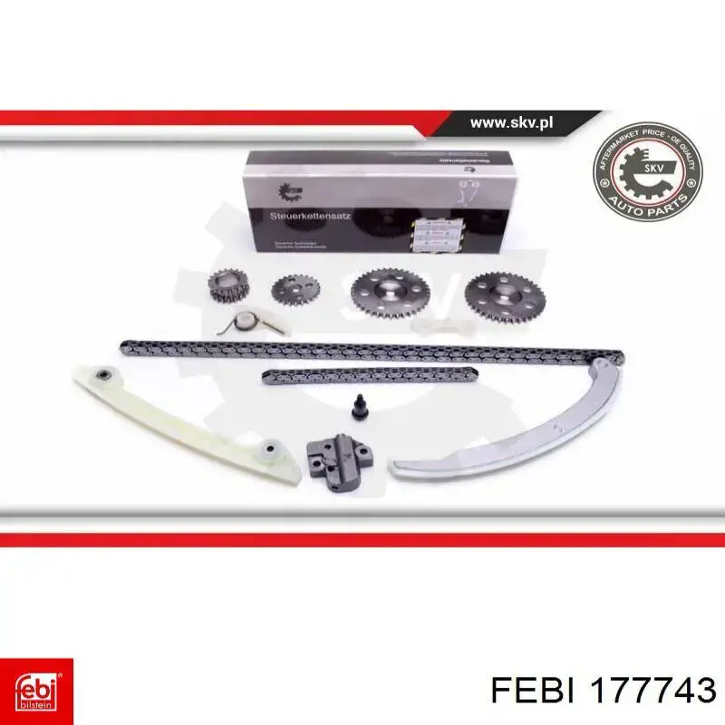 Cadeia do mecanismo de distribuição de gás, kit Febi 177743 preço, a partir de 93,13 USD
