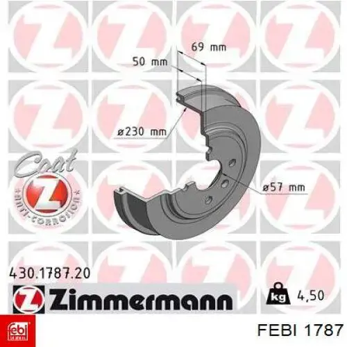 Compre 1787 Febi Amortecedor de tampa de porta-malas (de 3ª/5ª porta traseira)