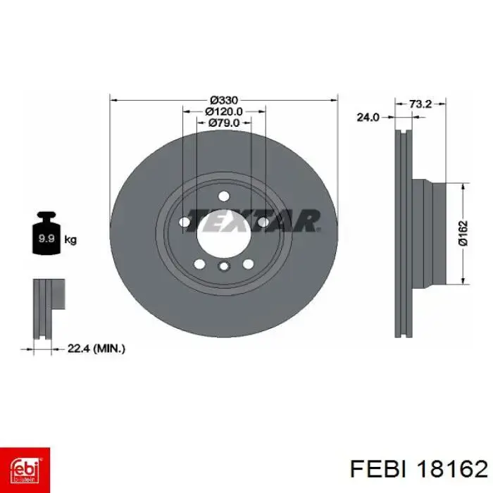 Compre 18162 Febi Parafuso da polia de cambota