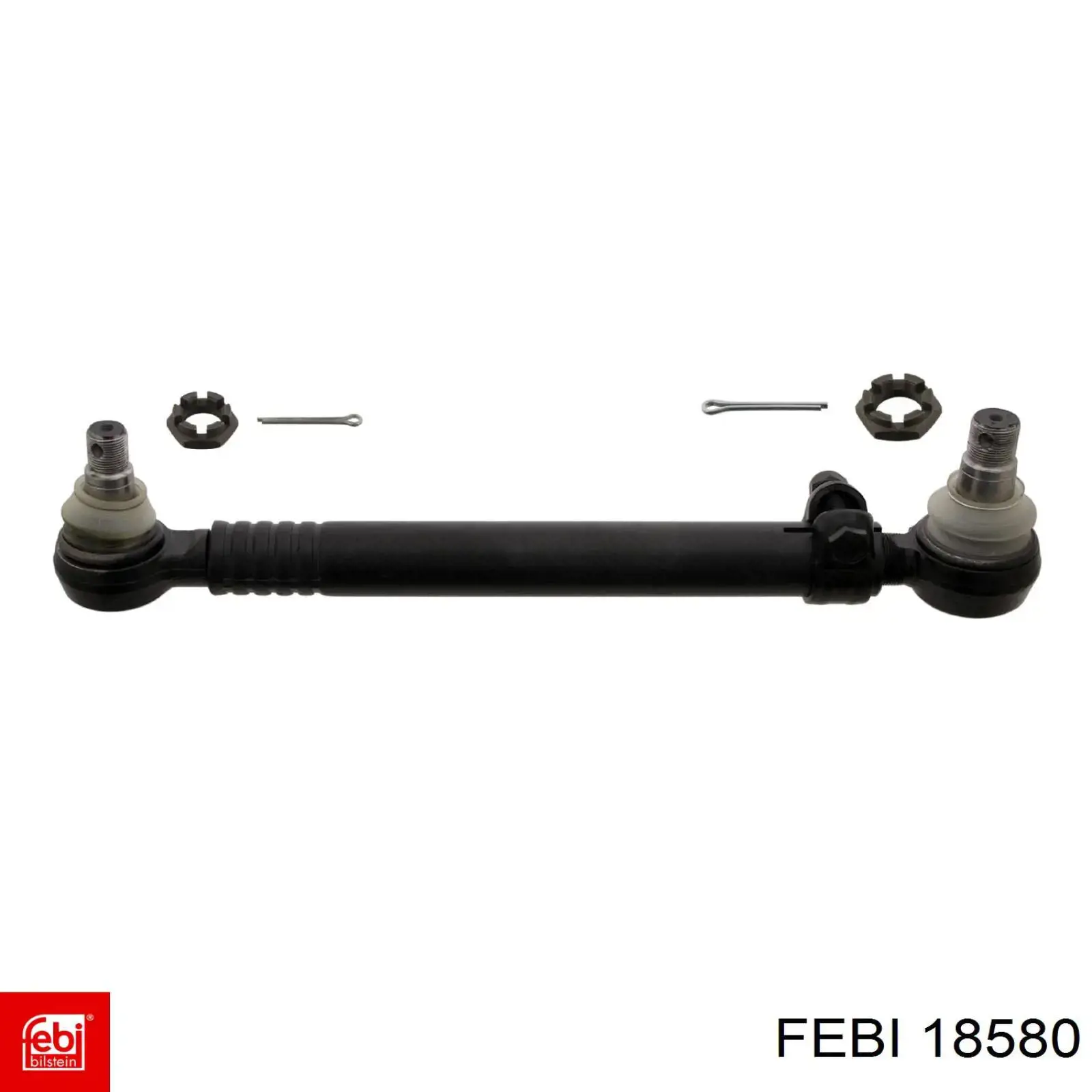 Compre 18580 Febi Tração de direção de suspensão dianteira longitudinal