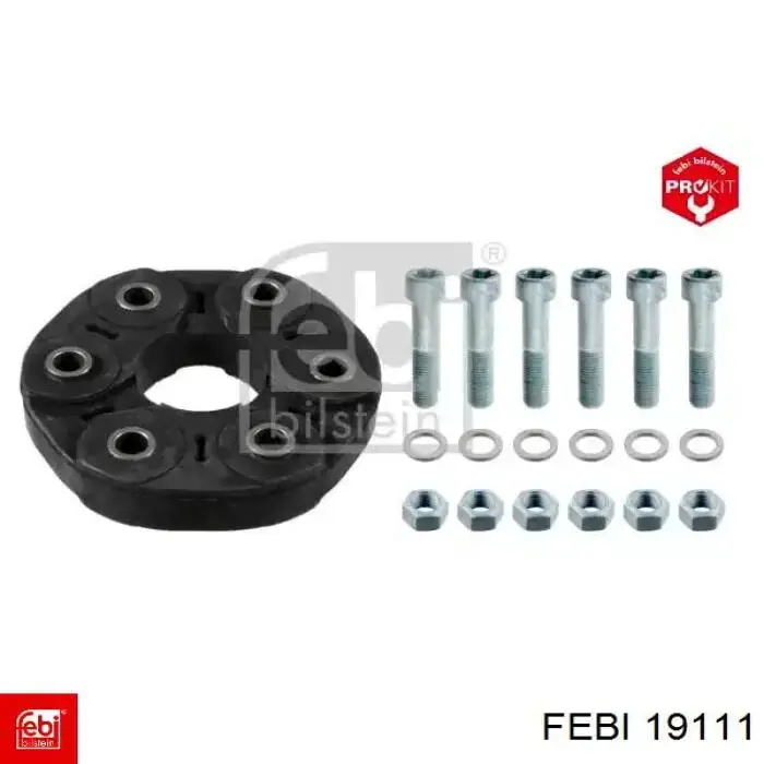 Acoplamento elástico dianteiro/traseiro do veio de transmissão Febi 19111 preço, a partir de 83,15 USD