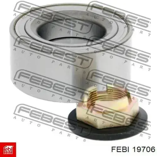 Compre 19706 Febi Rolamento de cubo dianteiro