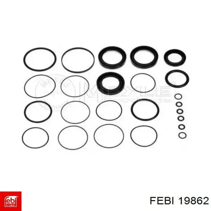 Compre 19862 Febi Kit de reparação da cremalheira da direção (do mecanismo), (kit de vedantes)